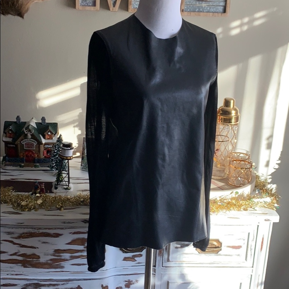 Leather Helmut Lang Shirt